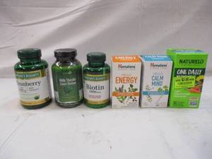 Variety of dietary supplements. Cra...