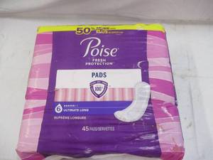 45 Poise pads ultimate long...