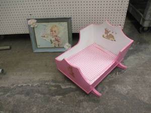 Florence Kroger painting a vintage ...