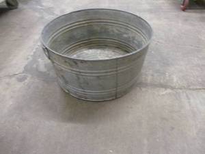 u- 22 galvanized antique wash basi...