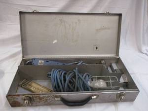 Metal toolbox with tools...