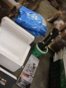 Tote full of heavy duty 55 gallon d...
