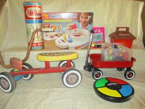 Vintage games and toys. Lot include...