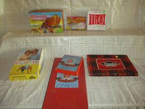 Vintage board games. Cootie, Pollya...