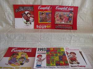 Campbells soup calenders from the ...