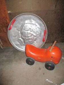 VIntage AMF orange plastic childs r...