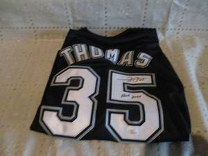 Signed Frank Thomas baseball jersey...