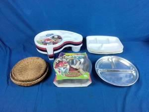 Party, Picnic, or Camping Items Dinner Trays, Go Plate, Etc.