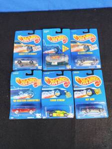 Lot of 6 New Mattel Hot Wheels 65 mustang, Corvette Stingray, and More