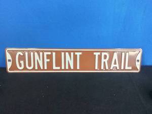 Steel Gunflint Trail Sign 32x 6