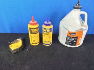 Lot of Chalk and Chalk Line Irwin, Strait-Line, Keson
