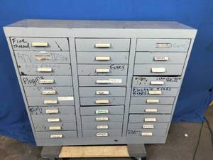 Parts Cabinet and Contents 39x 34x 10