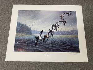 lot 14 image: Les Kouba Print - Last to Leave