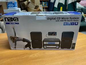 lot 62 image: Naxa Digital CD Micro System AudioVideoRadio