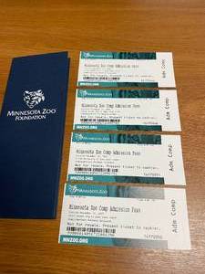lot 75 image: (4) Tickets to Minnesota Zoo Includes Parking