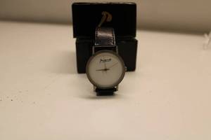 lot 1 image: Picasso Brand Mens Watch with Black Leather Strap