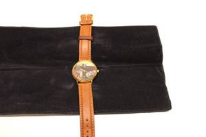 lot 11 image: Vintage VP Art Watch with Leather Band