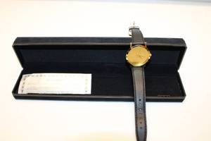 lot 12 image: Minute Maid USA Olympic Watch with Black Leather Strap