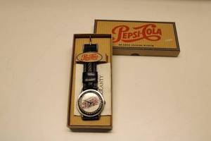 lot 44 image: Pepsi-Cola Quartz Analog Watch in Original Box