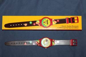lot 71 image: 1994 M&Ms Special Edition Quartz Analog Wristwatch