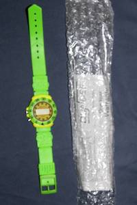lot 93 image: Green Digital Wristwatch with Silicone Band