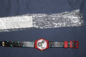 lot 100 image: Disney Channel Mickey Mouse Club Show Watch - Red & Black