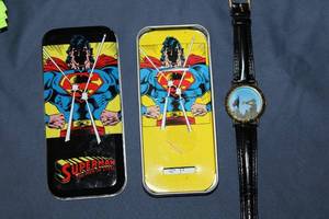 lot 120 image: Superman The Man of Steel Collectible Watch with Tin Case