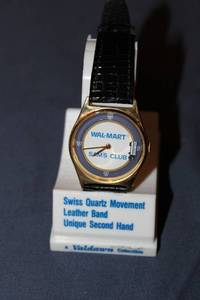 lot 175 image: Valdawn Collectible Wal-Mart Sams Club Leather Band Watch