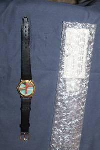 lot 183 image: Vintage Golden Gate Bridge Watch with Leather Strap