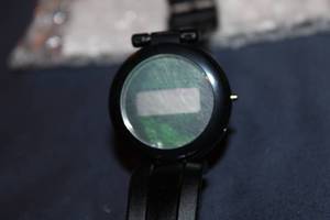 lot 185 image: Black Digital Watch with Rubber Strap