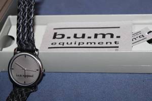 lot 187 image: B.U.M. Equipment Watch with Braided Band