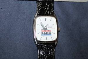 lot 208 image: ABC Century Award Watch with Black Leather Strap