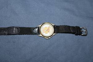 lot 213 image: Minnesota Gophers Wristwatch with Leather Band