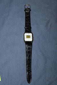 lot 218 image: Vintage Bowling Magazine Watch with Black Leather Strap