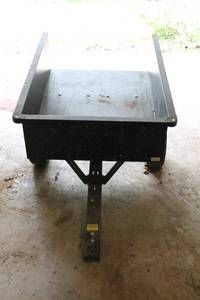 lot 24 image: Utility Dump Cart with Heavy-Duty Wheels