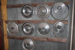 lot 152 image: Vintage Hubcap Collection - Set of 8
