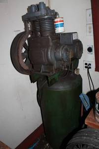 lot A-159 image: Industrial Air Compressor with Champion Motor