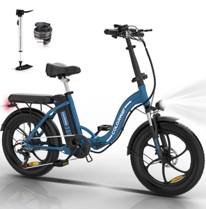 lot 99 image: COLORWAY 500W Electric Bicycles, 20x3.0in Fat Tire Eleictric Bike, 11.2Ah36V E-Bike 19.9MPH