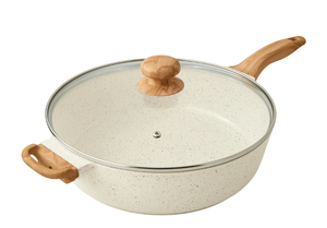 lot 109 image: The Pioneer Woman Prairie Signature 6-Quart Cast Aluminum Jumbo Cooker Saute Pan
