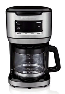 lot 125 image: Hamilton Beach 14 Cup Programmable Front-Fill Coffee Maker Model 46390