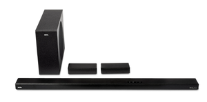 lot 313 image: Blast Onn. 5.1 Ultra-Slim Surround Soundbar System with Dolby Atmos, Wireless Subwoofer and Wireless Satellite Speakers