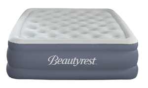 lot 324 image: Queen Size Beautyrest Sensalux 18 Inflatable Air Bed Blow up Mattress with Built-in Pump