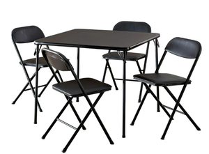 lot 416 image: 5PCS Vinyl Table and Chairs Set