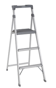 lot 519 image: Cosco Lite Solutions 3-step Step Stool, 9ft 3 Max Reach