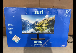lot 308 image: Surf Onn.  32 FHD (1920 x 1080p) 75hz Bezel-Less Office Monitor