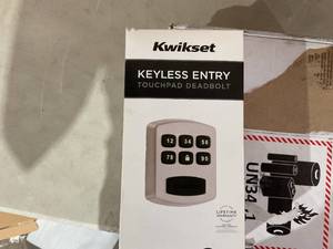 lot 336 image: Kwikset 99050-003 Model 905 Value Lock Keyless Entry Electronic Keypad Deadbolt