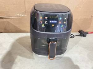 lot 352 image: Cshid Air Fryer 7.4 QT Large Capacity Touch Screen Smart Fryers Household Multi-function Window Visible Air fryer
