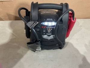 lot 356 image: Schumacher Electric SJ1330 4-in-1 Portable Power Station and Jump Starter with 150-PSI Air Compressor
