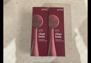 lot 372 image: LOT OF 2 PMD Clean Body - Smart Body Cleansing Device with Silicone Brush & Three Interchangeable Attachments
