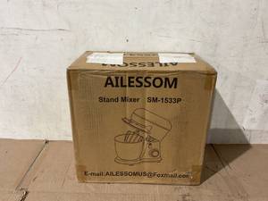 lot 208 image: Ailessom New Stand Mixer,6.5-QT 660W 10-Speed Tilt-Head Kitchen Electric Mixer